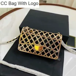 CC Bag Andere Taschen Mini Flap Glitter Designer Bag Golden Metal Diamond Quilted Composite Bag Handtaschen Goldfarbene Kettenbeschläge Lammlederfutter Reißverschluss Französische Handtasche