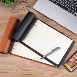 Anteckningar B5 Horisontella Loose Leaf Notebook Notepad Soft Leather Plan Book Cornell Notepad Creative Mind Map Notebook Gift Office Supplies 230309