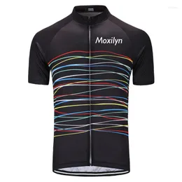 Giacche da corsa Moxilyn Maglia da ciclismo traspirante Camicia estiva Bicicletta MTB Motocross Top Abbigliamento da bici Uomo Ropa