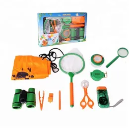 Small Animal Supplies Outdoor Exploration Insect Net Adventure Insect Catching Kit Set Children Education Science Optical Equipment 230309