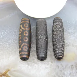 Naszyjniki wiszące o długości 80 mm vintage tybetańskie dzi złącza złącza naturalne kamienie bransoletki rzemieślnicze biżuteria Making Akcesoria