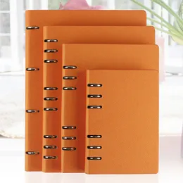 메모장 Ruize Faux Leather Notebook A5 B5 A6 나선형 노트북 플래너 A4 링 바인더 사무실 비즈니스 비즈니스 메모장 노트 안건 230309