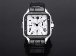 Designer Watch Watch Męski zegarek 43 mm z ADLC Silver Srebrna stal nierdzewna W pełni automatyczna mechaniczna zegarek Sapphire Glass Cowhide Pasp Luksusowy zegarek