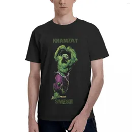 Erkek Tişörtleri Promosyon Anime Khamzat Smesh Komik Şaka Erkekler Temel Kısa Kollu T-Shirt Erkekler Set Çıplak Knokle Boks Sevimli Üstler Tees