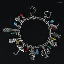 Bracelets de charme jóias clássicas de filme/TV Como eu conheci sua mãe Himym Bracelet Charms Bangles para mulheres Presente de Natal para meninas