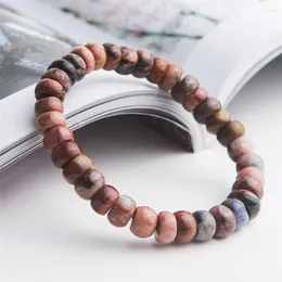 Strand Genuine Natural Sugilite Gems Stone Crystal Abacus Marquise Beads Stretch Bracelets Woman Femme Drop