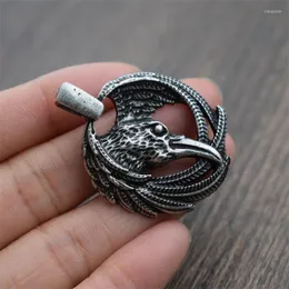 Colares pendentes vintage viking asa pássaro corvo jóias de animais amuletos escandinavos