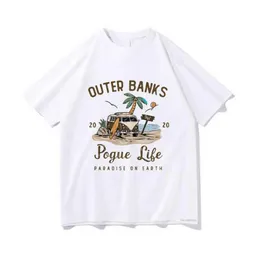 Pogue Life Outer Banks T Shirt Women Men Harajuku Ullzang Shirt Graphic Tshirt Femme Funny T-shirt Aesthetic Clothes Summer Tops