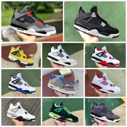2023 Jumpman 4 Mens Basketball Shoes 4S Photon Dust Red Cement Canyon Purple Military Militar