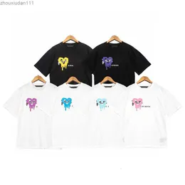 Mens Designer Tshirt Men's T-shirts Palms Spray Love Heart Print Kortärmad T-shirt Fashion Angels Women Graphic Teeswcbg