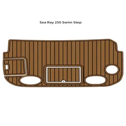 Sea Ray 250 Badeplattform-Pad für Boot, EVA-Schaum, Faux-Teak-Deck, Bodenmatte