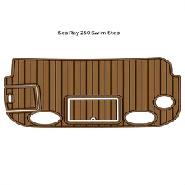 Sea Ray 250 Swim Platform Pad Boat EVA Foam Faux Teak Deck Floor Mat Pavimentazione