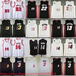 Custom New City Dwyane Basketball 22 Jimmy 3 Wade Butler Jersey Ed XS-6XL с 6 нашивками 13 Bam Ado 14 Tyler Herro Трикотажные изделия Мужчины Женщины Дети