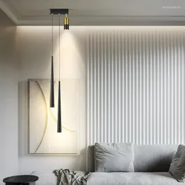 Pendelleuchten Moderne nordische LED-Leuchten für Nachttisch Wohnzimmer Innenbeleuchtung Badezimmer Decke Hängelampe 3 Farbe