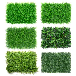 Decorative Flowers & Wreaths Artificial Grass Lawn Turf Simulation Plants Landscaping Green Plastic Door Shop Image Backdrop Flores Wall Dec