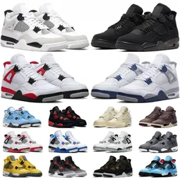 4s Seafoam Basketball Shoes Retro Herr Dam Jumpman 4 Lightning Military Black Cat Segel Röd Åska Vit Oreo Photon Dust University Blå Cool Grå Herr Sneakers