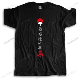 Erkek Tişörtler Erkekler Mürettebat Boyun Üstleri Moda Pamuk Tshirt Anime Sasuke Uchiha Erkekler Unisex Yaz T-Shirt Sıradan Gevşek Stil Üstleri Büyük Boyut G230309