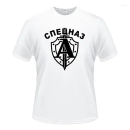 Camisetas para hombres Russian Spetsnaz (Fuerzas especiales) Camisa divertida Camisetas de cuello O-cuello