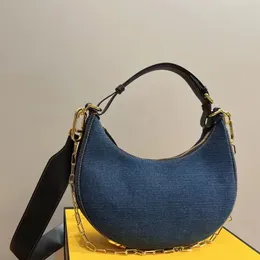 Nowy luksusowy projektant torba pod pachami torba na ramię w stylu Vintage Crossbody torby listonoszki z łańcuszkiem wysokiej jakości damskie torebki z księżycem torebki portfele