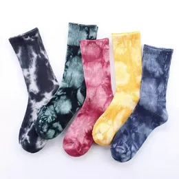 2023 Godlikeu Cotton Nock Mens Tie Dye Dye Fashion Nocks Рождественская женщина -леди элита высококачественная чулка M1