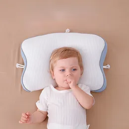 Kuddar TPE Born Forming Sleep Support Pillow Anti-Bias Head Correction Baby Baby BIRBE GIFT lugnande och bekväm 230309