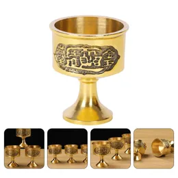 Decorative Figurines Objects & 1pcs Vintage Style Hand-made Copper Engraving Cup Home Decoration Cups