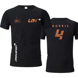 STH2 2023 Yeni Erkek ve Kadınlar F1 Team T-Shirt S Formül 1 McLaren Lando Norris Kısa Kollu Yarış Gömlek Yaz Giysileri