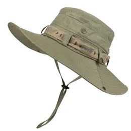 Szerokie grzbiet kapelusze mężczyźni kobiety Bucket Hat Summer Beach Hats Hats Boonie Hat Outdoor UV Ochrona Ochrona szerokie grzbiet Panama Safari Holing Turing Fishing Sun Hat R230308