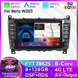 CAR DVD FYT 7862S Android 11.0 dla Mercedes Benz W203 W209 W219 A160 C180 C200 C230 Radio Multimedia All-in-One Carplay Auto 4G LTE LTE