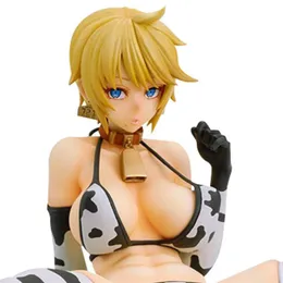 Anime q-six Figura sexy Uma vaca de vaca nº 721 Holstein ver PVC Ação Figura Toys Anime Figuras Sexy Girl Figuras Coleciona estátua boneca x012118