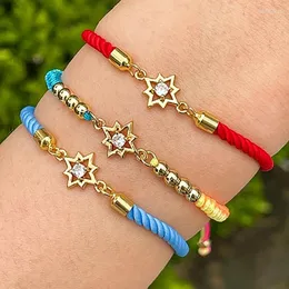 Charm Bracelets Ethnic DIY Chain Bangle Simple Punk Gold Color Star Pendant For Women Fashion Rhinestone Jewelry 2023 Pulseras