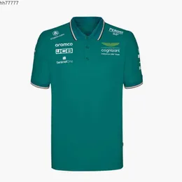 0x7o 2023 Ny F1 Team Polo Men's Aston Martin 2023 Mens Shirt Formula One Racing Fan Top Moto Motorcykelkläder