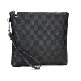 borse pochette in pelle scozzese di lusso da uomo coreano firmate Portafogli lunghi di alta qualità per borsa da lavoro maschile pochette da donna280q