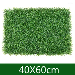 Decorative Flowers 40X60cm Artificial Plants Carpet Turf Simulation Plastic Grass Lawn El Home Wedding Background Wall Decoration Fake