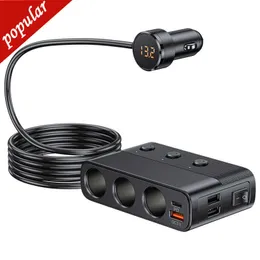 Neue 180-W-Autorzigarette Leichtersplitter Schnellladung 3.0 Auto Ladegerät Adapter 12V-24V 3 Ports USB-Ladebuchse für Telefon iPad