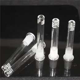 Glas-Unterrohr, 14 mm, 18 mm, männlich, weiblich, Vorbau, Drop-Down-Adapter, Wasserpfeifen für Wasserbongs, Dab-Rigs, Aschefänger aus Glas
