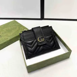 Fashion Women Short Wallets Mens Designer Money Bag Designers Wallet Womens G Letters Buckle Purse Pocketbook Men D2303091F