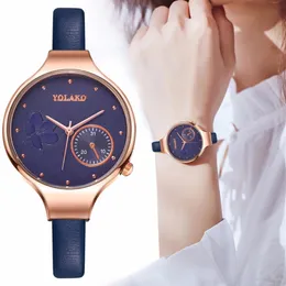 Orologio da donna orologio da cintura squisito casual di marca di lusso con orologi al quarzo da donna semplici e alla moda con quadrante grande regalo reloj mujer1863
