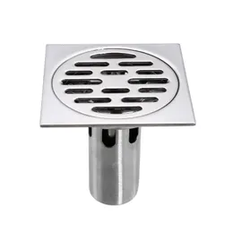 Colanders Strainers 1010cm Stainless Steel Floor Drains Antiodor Drainer Bathtub Ground Leakage Shower Strainer Cover Kitchen Bathroom Accessories 230308