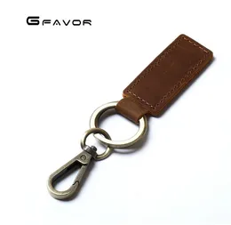 Retro Leather Car Keychain Handmade Leather Key Chain Be Original Personality Buckle Lovers Men Women Bag Pendant Accessories