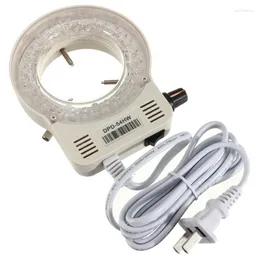 1pcs 56-LED Adjustable Ring Light For Illuminator Lamp STEREO Microscope Excellent Circle LED Round Drop