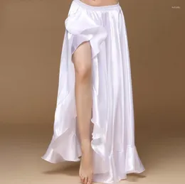 Stage Wear Women Belly Dance Spirt Solid Kolor Oriental Suit High Cut Indie Bollywood Jednostronne podzielone DN94282988521