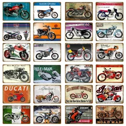 retro stara marka motocyklowa znaki blaszane vintage tablica dekoracje ścienne do garażu talerz klubowy rzemieślni