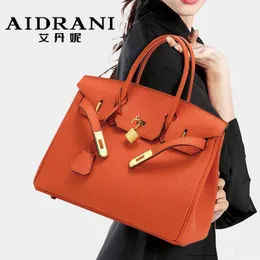 Birkinbag Высококачественный бирки Bearki Bags Кожаная женская сумочка с большой темпераментой.