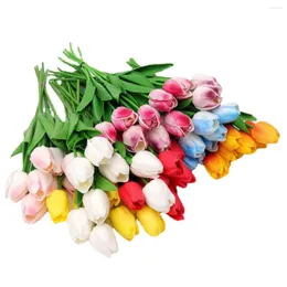 Decorative Flowers Artificial Tulip Wedding Party Home Dec Pography Props Garden Decoration Fake Plants Faux Vines