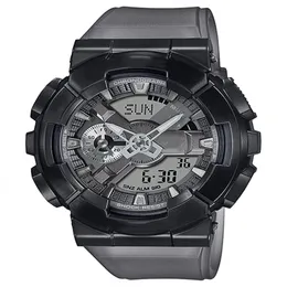 الأصلي Shock Watch Usisex Sports Digital Quartz Watch GM-110 الميزة الكاملة للوقت العالمي LED