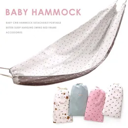 Sängkläder sätter 100x130 cm Baby Crib Hammock löstagbar bärbar Bättre sömn hängande svängningsbäddstillbehör för superaktiva barn 230309