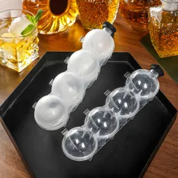 Glassverktyg Runda isbitbricka Ice Ball Maker Mold For Freezer Circle Ice Cube Tray Making DIY Hemmaded Drink sfärisk Ice Cube Mold Z0308