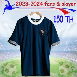 S-4XL 2023 Escócia 150º aniversário Jerseys de futebol Blue Edition Tierney Dykes Adams Football Shirt 23 24 Christie McGregor McGinn McKenna Uniformes