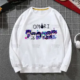 هوديز رجال من النوع الثقيل Omori Graphic Harajuku Men Hoodie Autumn Hip Hop Streetwear Pullover Mens Color Male Male